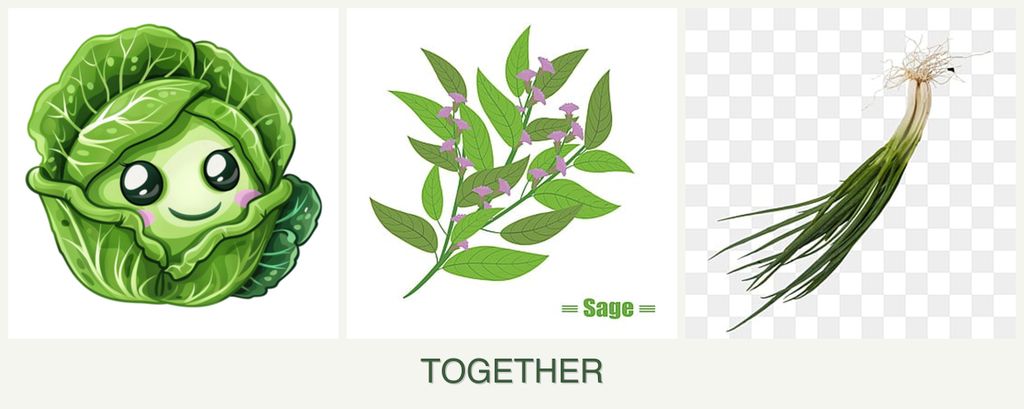 Can you plant cabbage, sage and chives together?