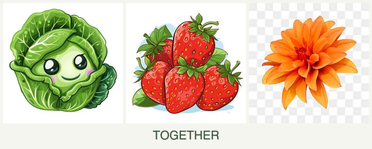 Can you plant cabbage, strawberries and dahlias together?
