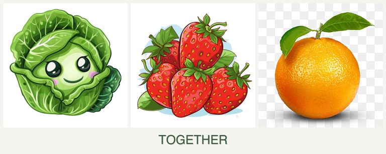 Can you plant cabbage, strawberries and oranges together?