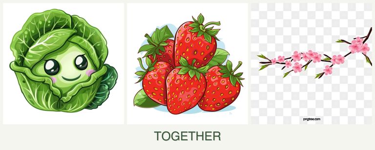Can you plant cabbage, strawberries and peaches together?