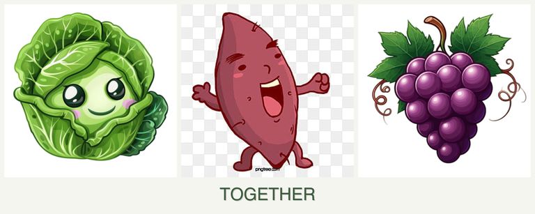 Can you plant cabbage, sweet potatoes and grapes together?