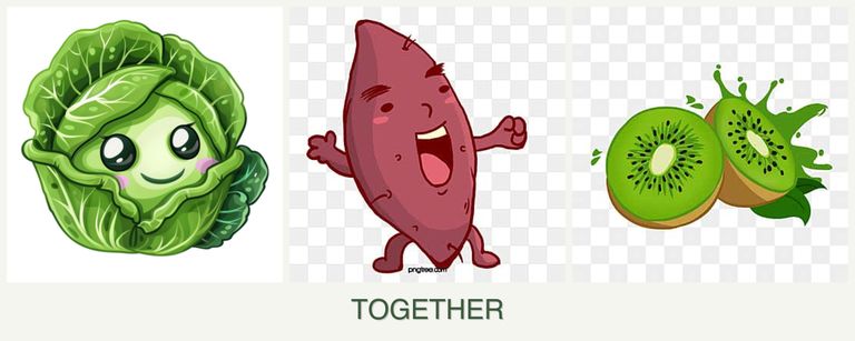 Can you plant cabbage, sweet potatoes and kiwi together?