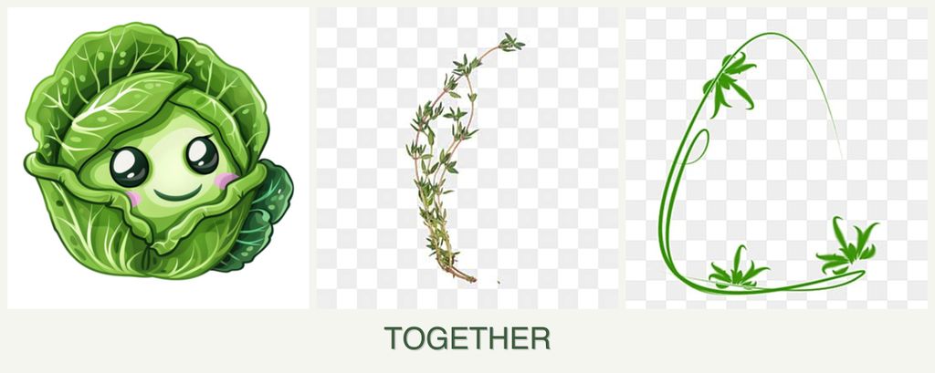 Can you plant cabbage, thyme and tarragon together?