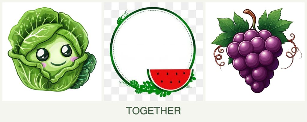 Can you plant cabbage, watermelons and grapes together?
