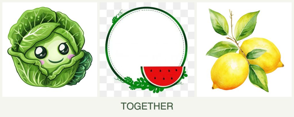Can you plant cabbage, watermelons and lemons together?