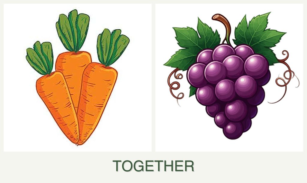 Can you plant carrots and grapes together?