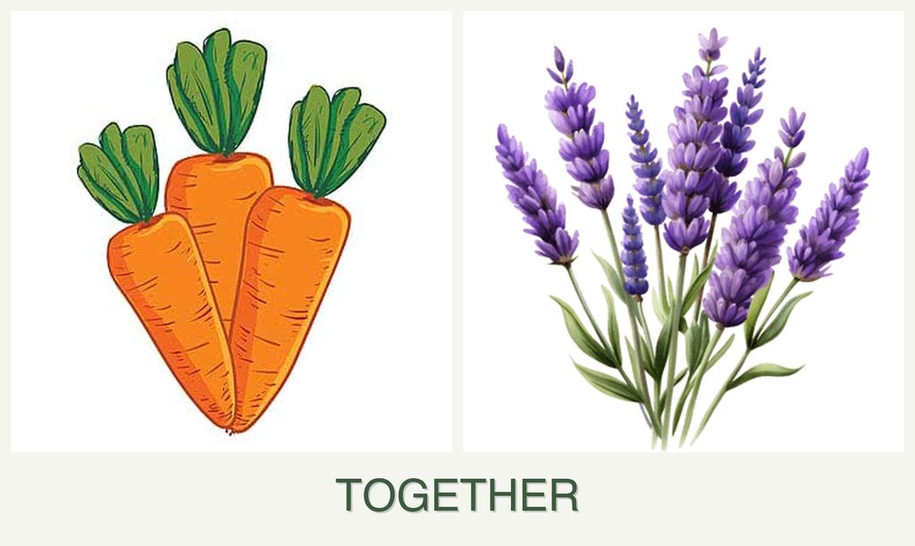 Can you plant carrots and lavender together?