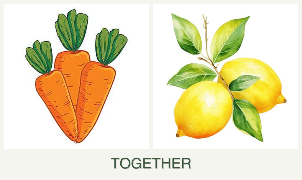 Can you plant carrots and lemons together?