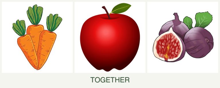 Can you plant carrots, apples and figs together?