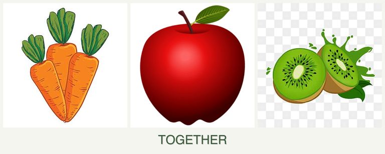 Can you plant carrots, apples and kiwi together?
