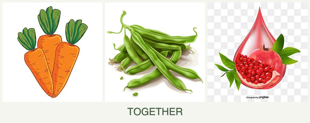 Can you plant carrots, beans and pomegranates together?