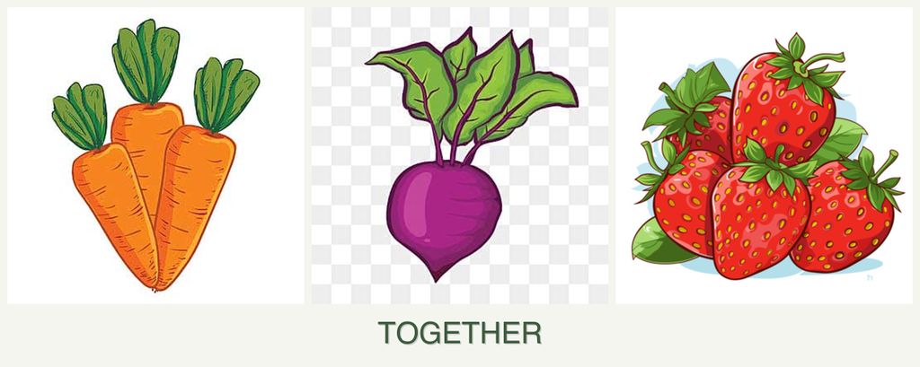 Can you plant carrots, beets and strawberries together?