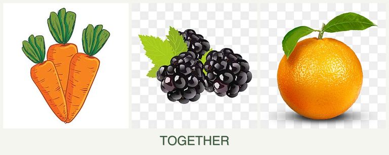 Can you plant carrots, blackberries and oranges together?