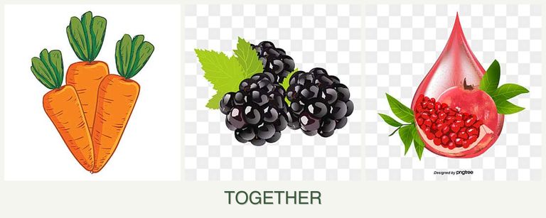 Can you plant carrots, blackberries and pomegranates together?