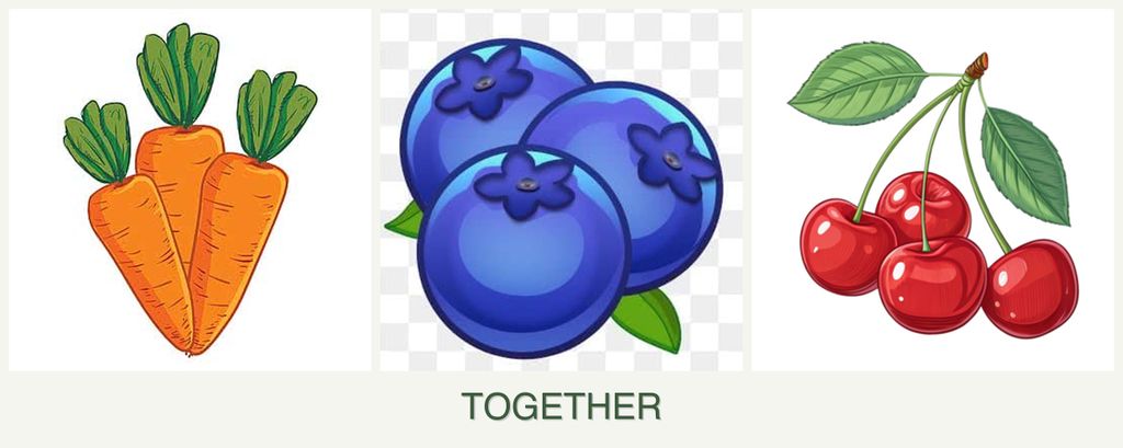Can you plant carrots, blueberries and cherries together?
