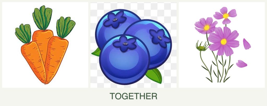 Can you plant carrots, blueberries and cosmos together?