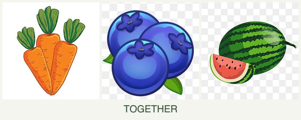 Can you plant carrots, blueberries and melons together?