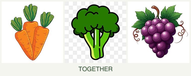 Can you plant carrots, broccoli and grapes together?
