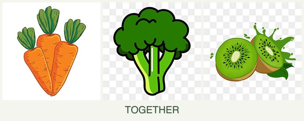 Can you plant carrots, broccoli and kiwi together?