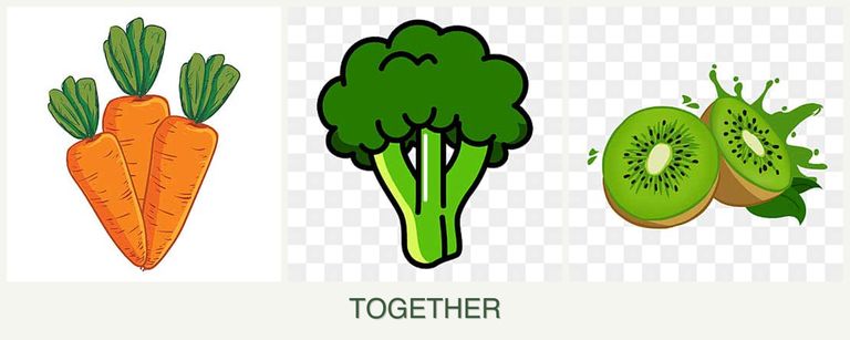 Can you plant carrots, broccoli and kiwi together?