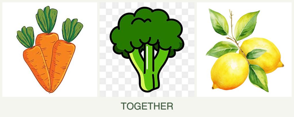 Can you plant carrots, broccoli and lemons together?
