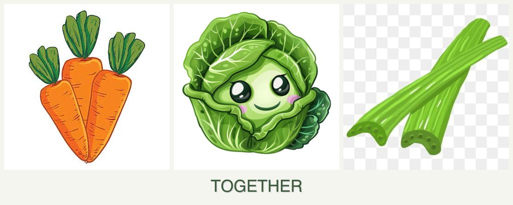 Can you plant carrots, cabbage and celery together?