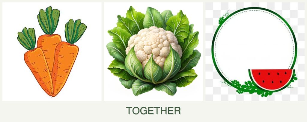 Can you plant carrots, cauliflower and watermelons together?