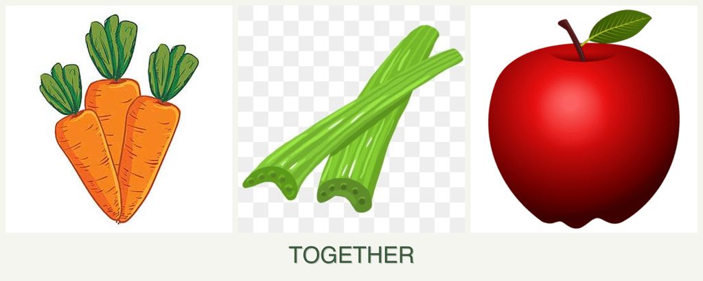 Can you plant carrots, celery and apples together?
