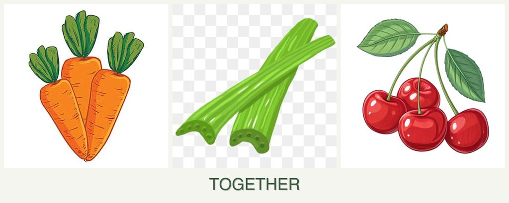 Can you plant carrots, celery and cherries together?