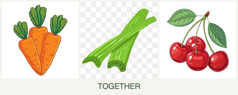 Can you plant carrots, celery and cherries together?