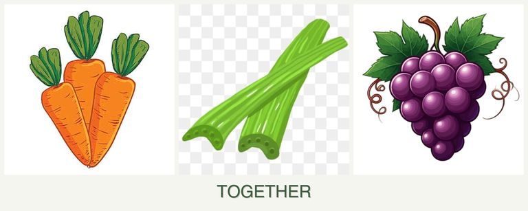 Can you plant carrots, celery and grapes together?