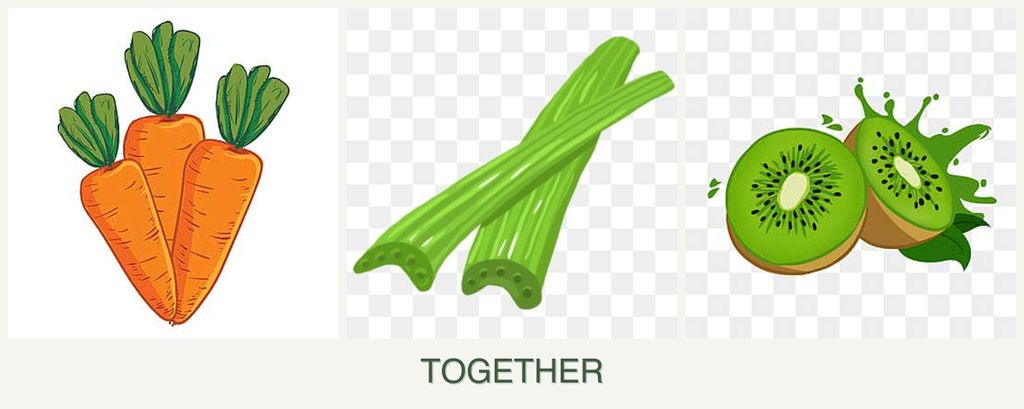 Can you plant carrots, celery and kiwi together?