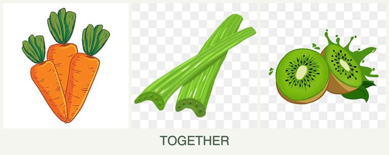 Can you plant carrots, celery and kiwi together?