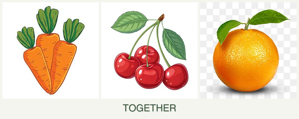 Can you plant carrots, cherries and oranges together?