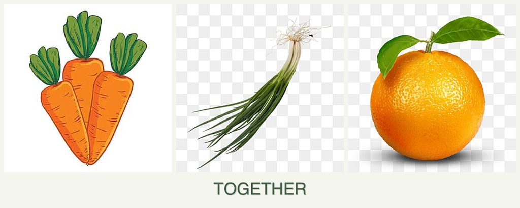 Can you plant carrots, chives and oranges together?