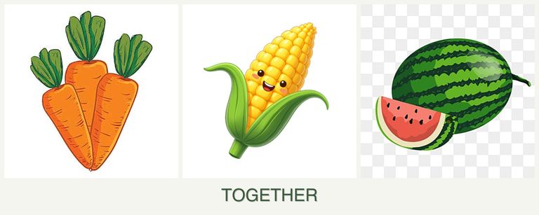 Can you plant carrots, corn and melons together?