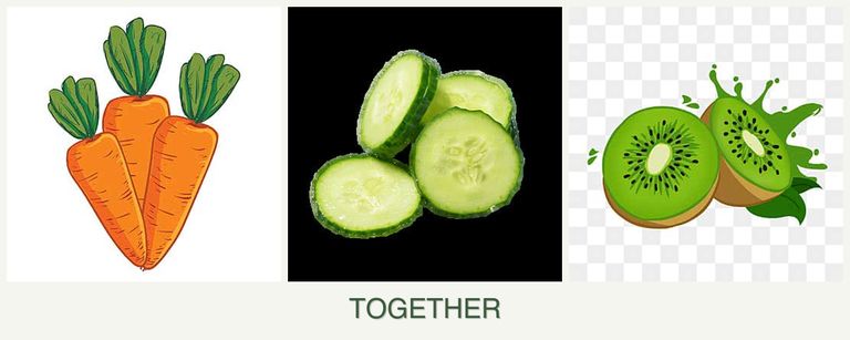 Can you plant carrots, cucumbers and kiwi together?