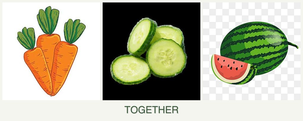Can you plant carrots, cucumbers and melons together?