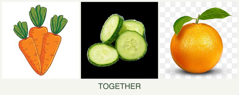 Can you plant carrots, cucumbers and oranges together?
