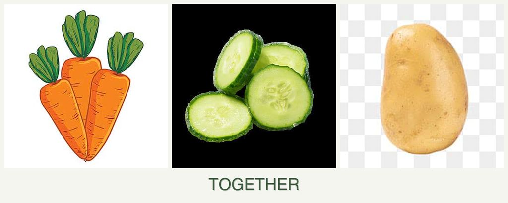 Can you plant carrots, cucumbers and potatoes together?