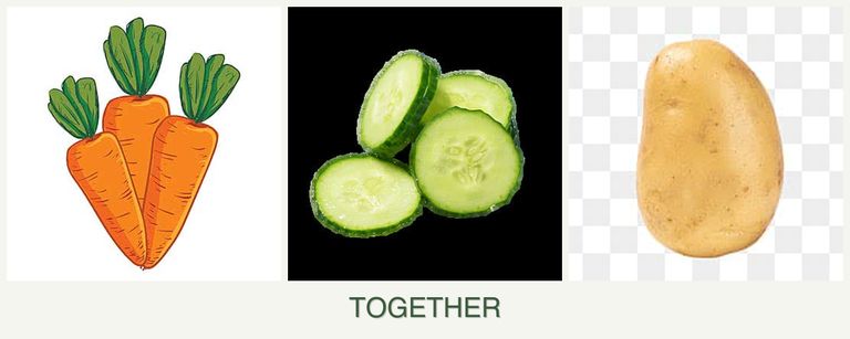 Can you plant carrots, cucumbers and potatoes together?