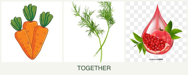 Can you plant carrots, dill and pomegranates together?