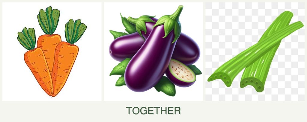 Can you plant carrots, eggplant and celery together?