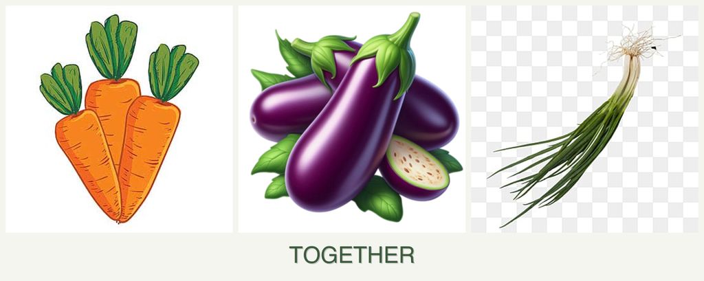 Can you plant carrots, eggplant and chives together?