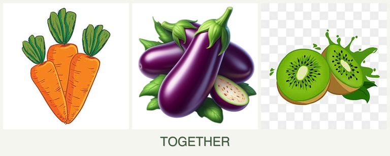 Can you plant carrots, eggplant and kiwi together?
