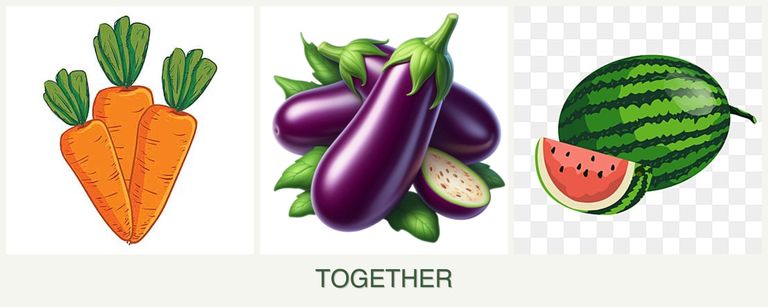 Can you plant carrots, eggplant and melons together?
