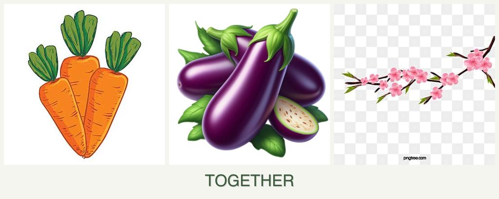 Can you plant carrots, eggplant and peaches together?