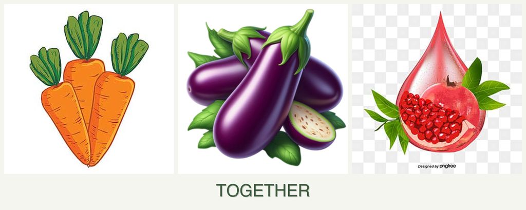 Can you plant carrots, eggplant and pomegranates together?