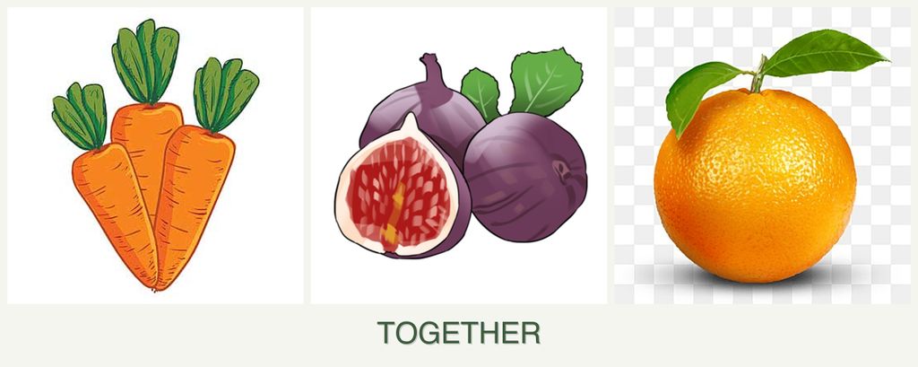 Can you plant carrots, figs and oranges together?