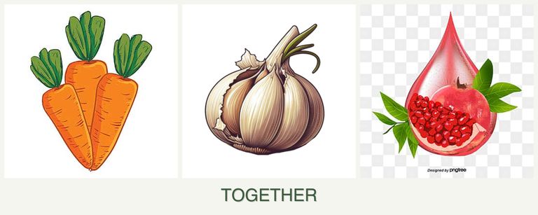 Can you plant carrots, garlic and pomegranates together?
